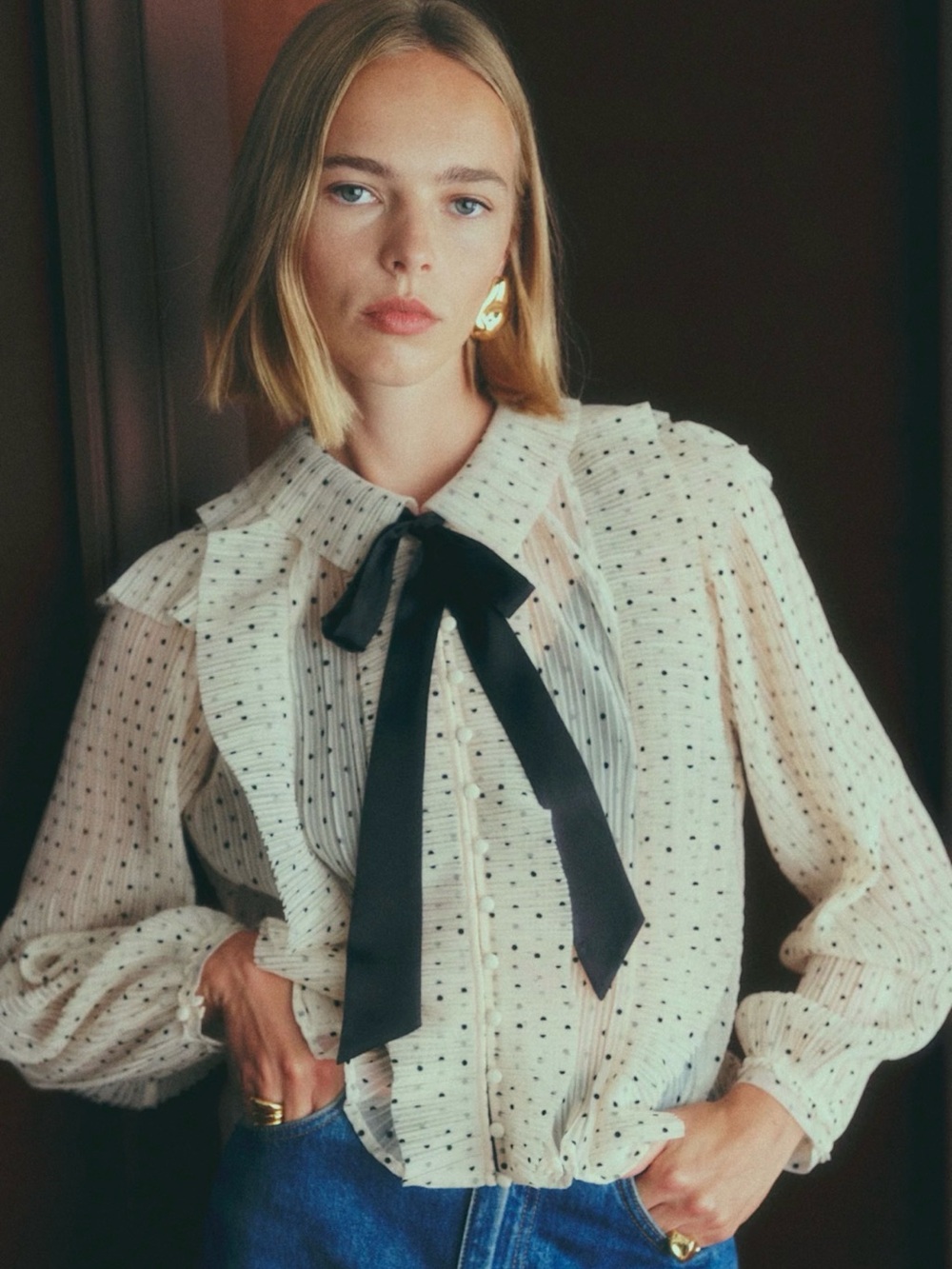 🌱NWT - Sezane JOLA Blouse in size 4
